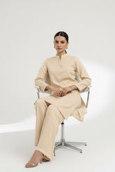 Cream Wool Co-ord Set